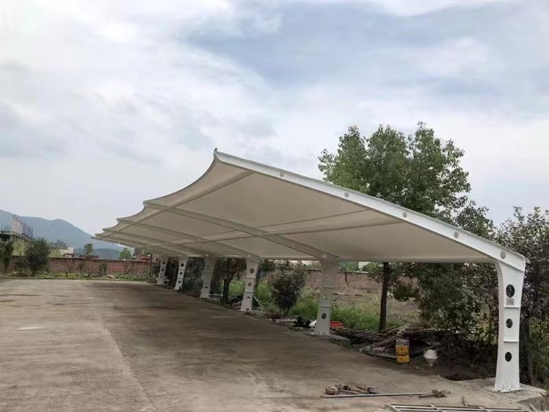 2026吴江区学校膜结构自行车棚工程，耐腐蚀膜结构厂家施工-3